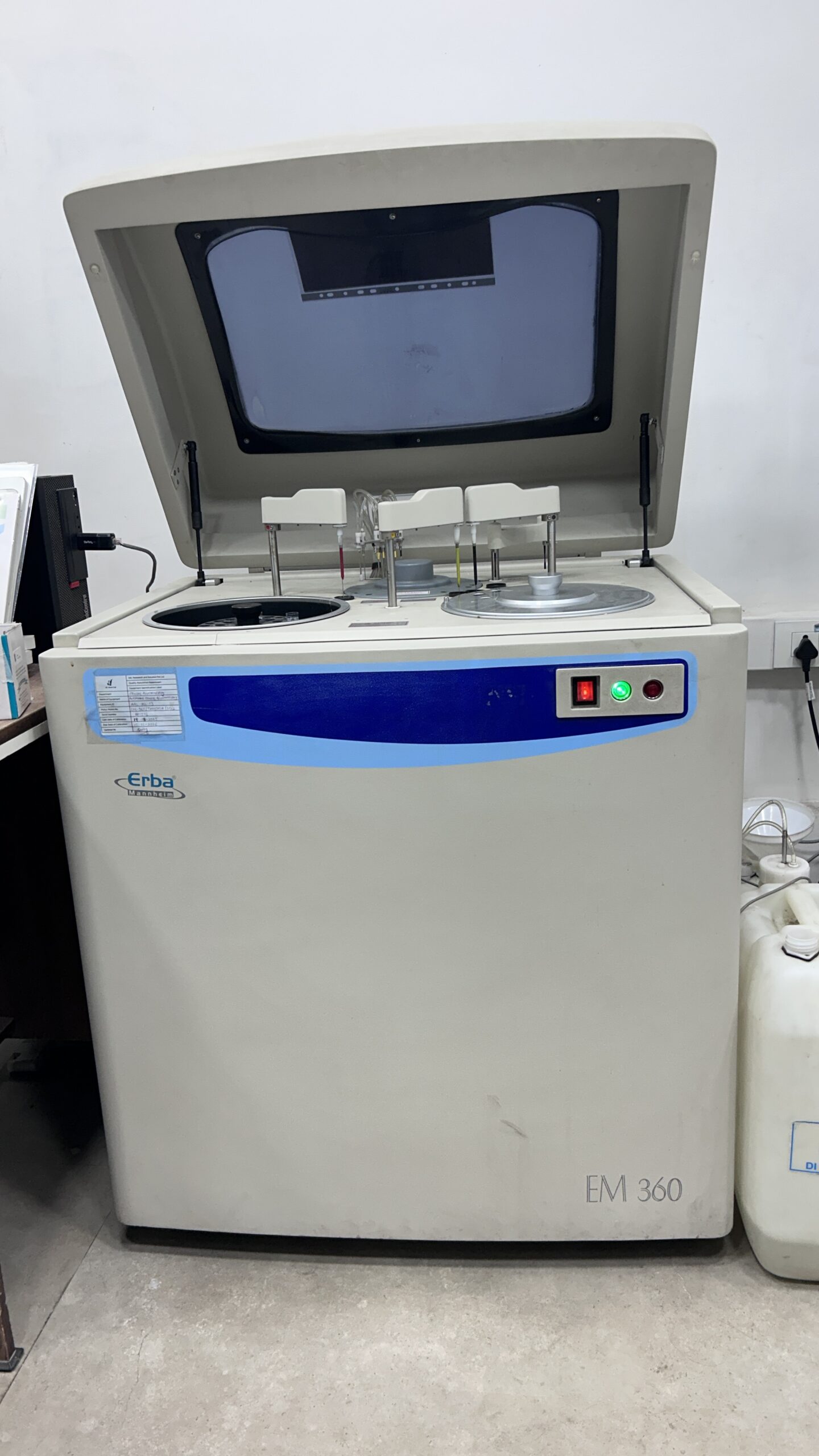 Erba EM 360 fully automated biochemistry analyser at All About Lab