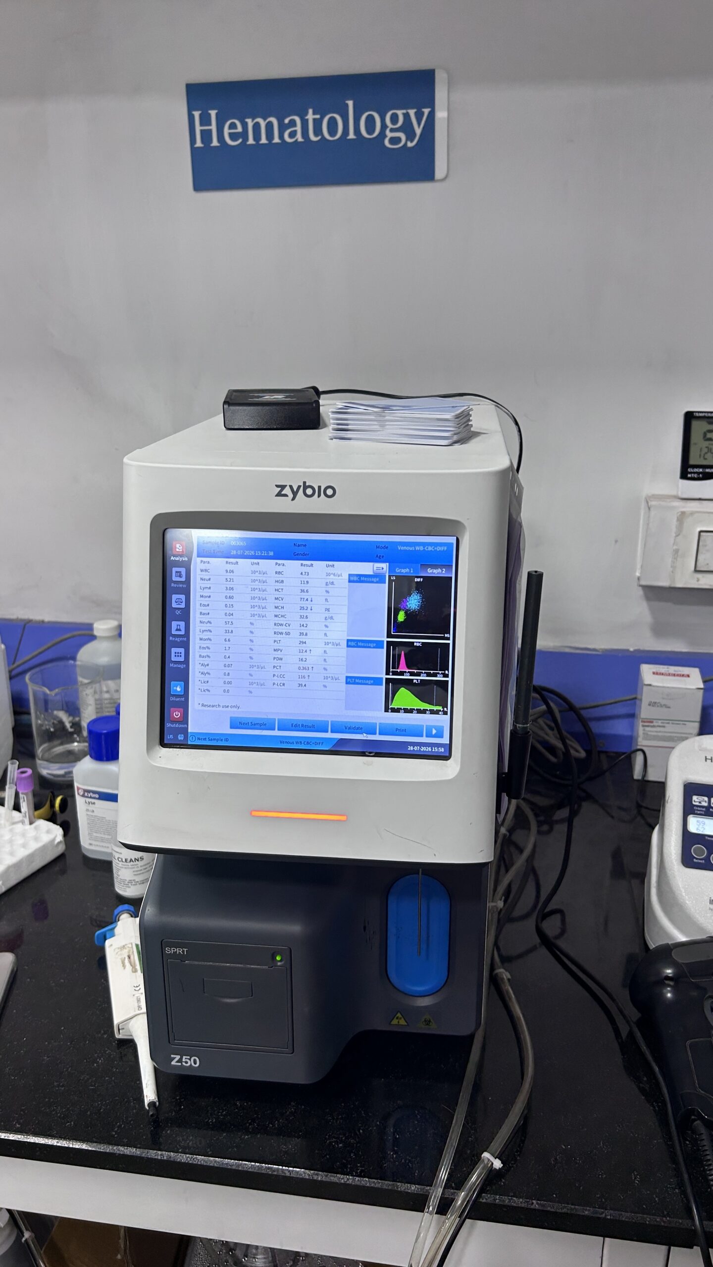 Zybio Z50 hematology analyser at All About Lab