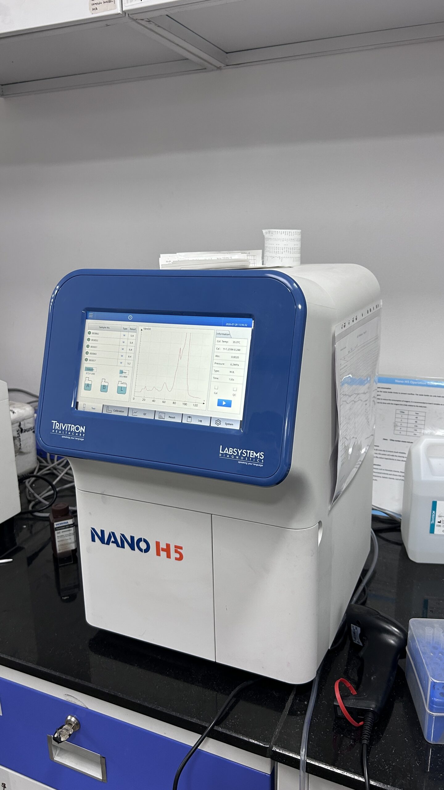 Trivitron Nano H5 HPLC analyser for HbA1c testing at All About Lab